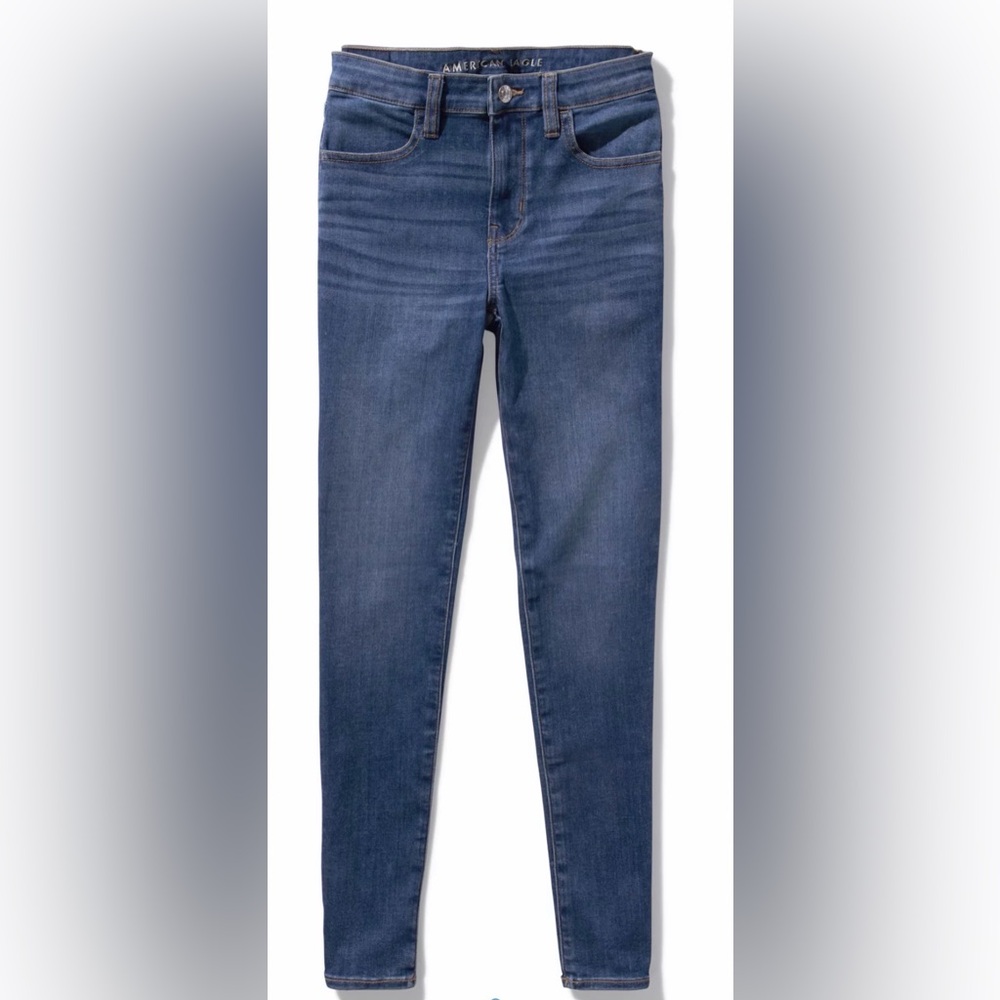 American Eagle Dark Blue High-Rise Jeggings